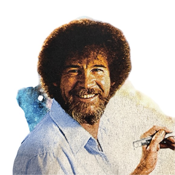 Bob Ross Painting Galaxy PBS Artist Tee - Picture 5 of 5